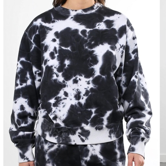 THE "MARBLE TIE DYE" BEST FRIEND CREW NECK SWEATSHIRT AND JOGGER SET - Picture 3 of 9